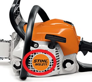 Exemple du modèle sur une tronçonneuse STIHL