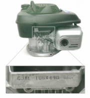 Exemple d'emplacement du numéro de série moteur Honda GCV