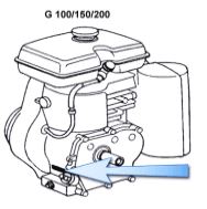 Exemple d'emplacement des références sur moteur Honda type G